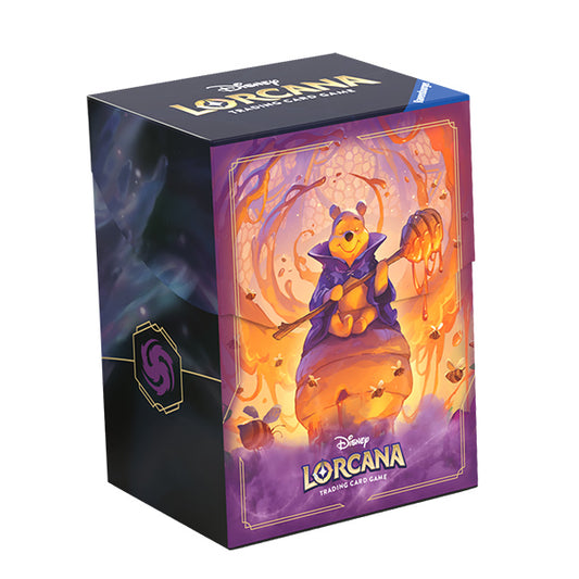 Deck Box: Disney Lorcana- Azurite Sea- Pooh, Hunny Wizard. New.