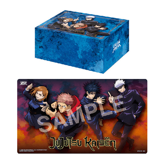 Union Arena: Playmat & Half Storage Box Set- Jujutsu Kaisen. New.