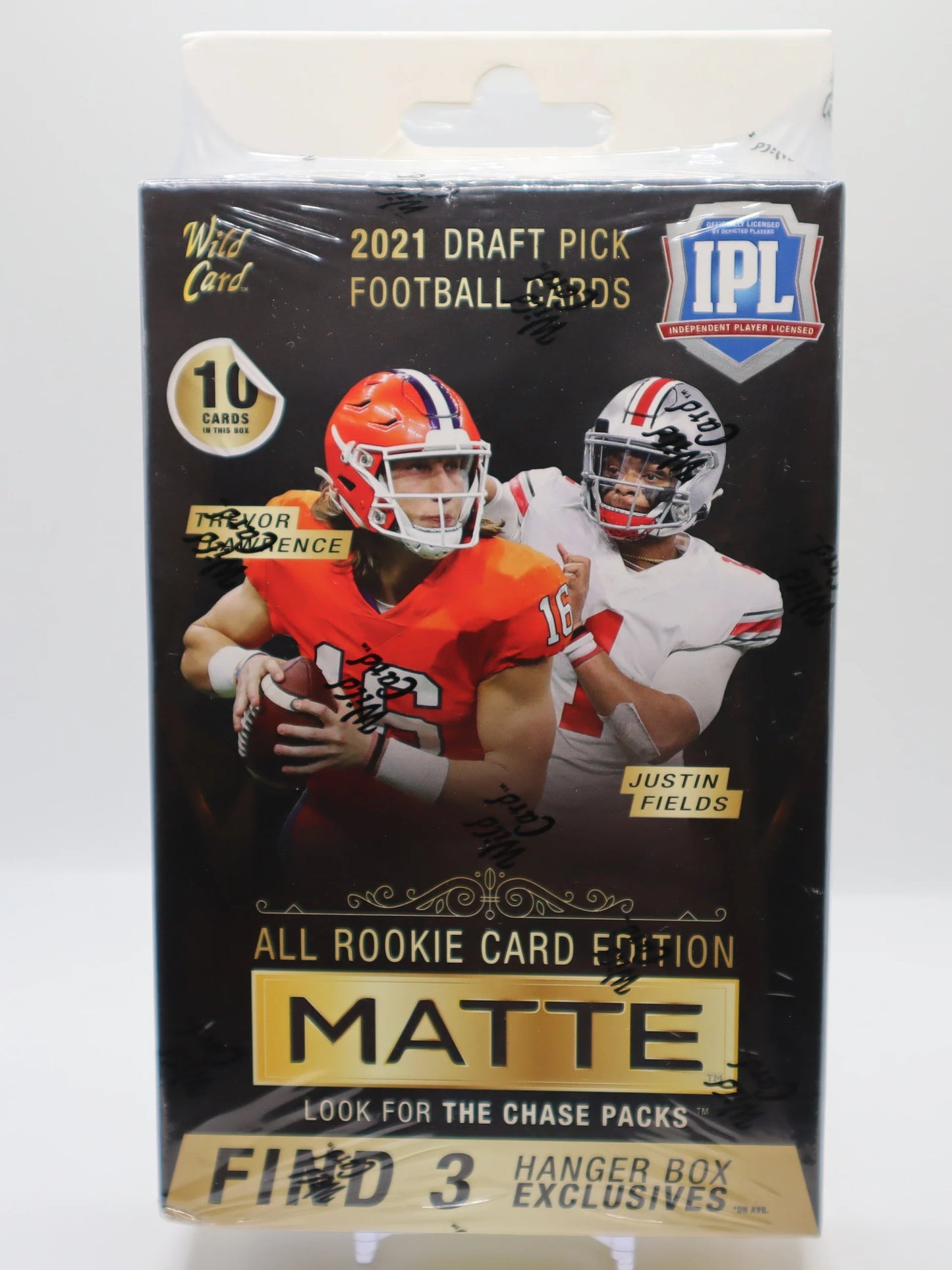 2021 IPL Matte All Rookie Card Edition Football Hanger Box (Black)