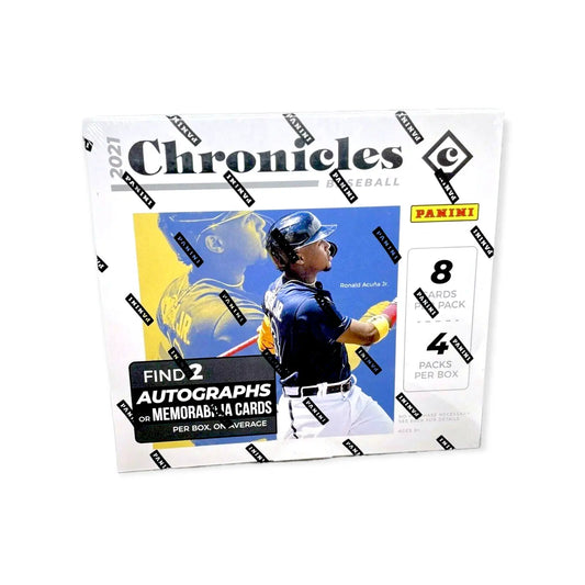 2021 Panini Chronicles Baseball Mega Box. New. 2 autographs or Memorabilia.