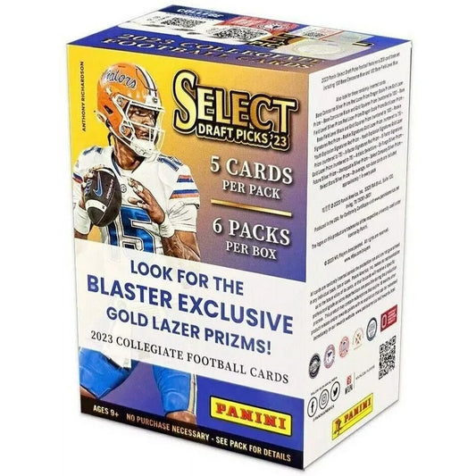 2023 Panini Select Draft Picks Football Blaster Box