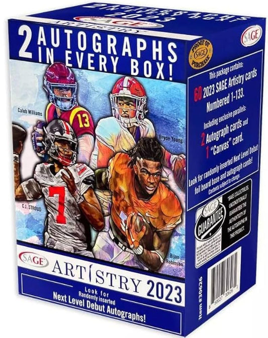 2023 Sage Artistry Football Blaster Box