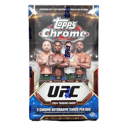 2024 Topps Chrome UFC Hobby Box. 2 Chrome Autos! New.