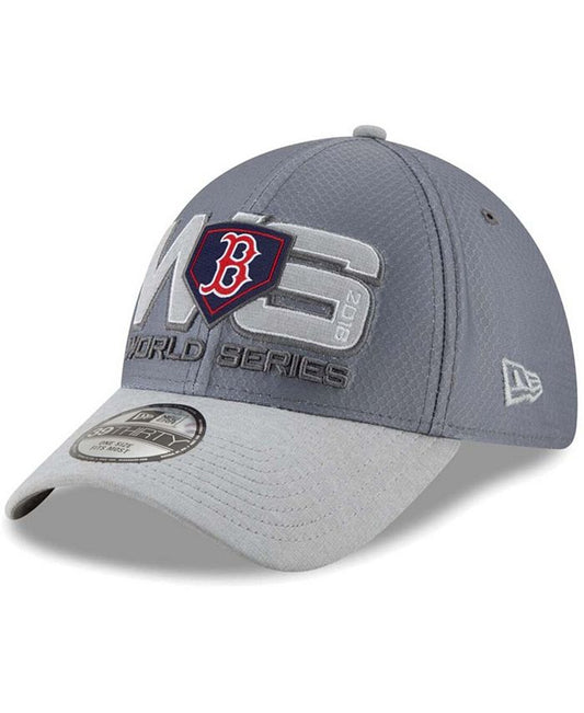 New Era Gray Boston Red Sox 2018 American League Champions Locker Room Flex Hat