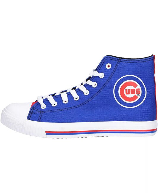 FOCO Chicago Cubs High Top Canvas Sneakers (Men's 9) Shoes .