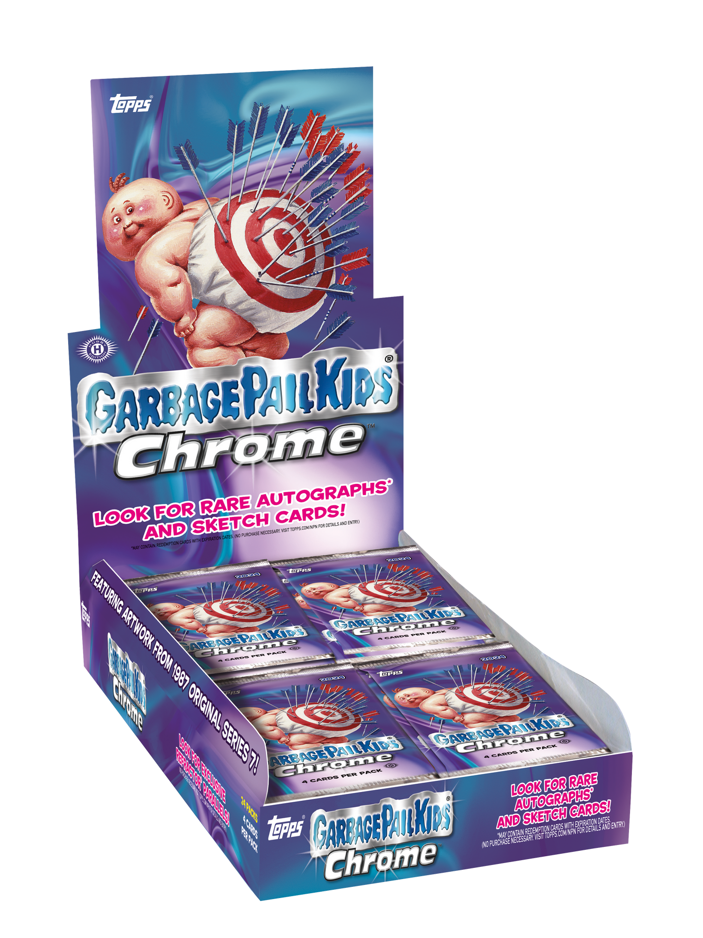 2025 Topps Chrome Garbage Pail Kids Hobby Pack. New.