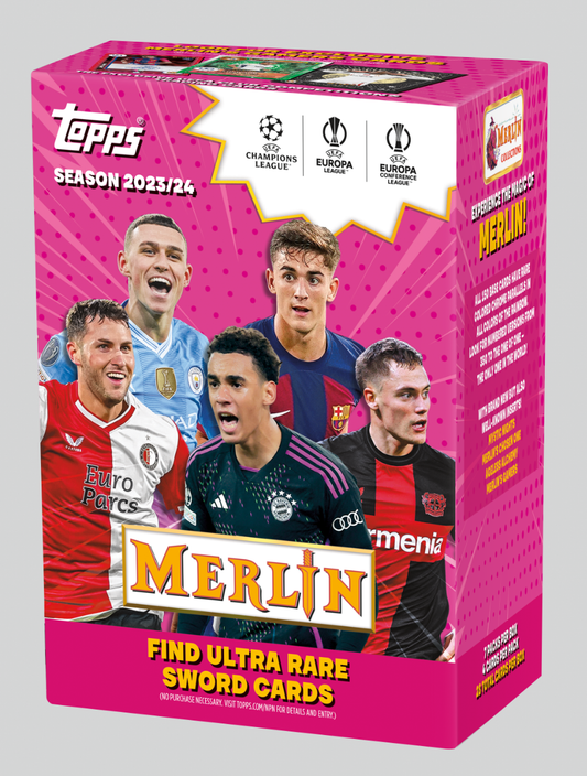 2023-24 Topps Merlin Soccer Blaster Box. New.