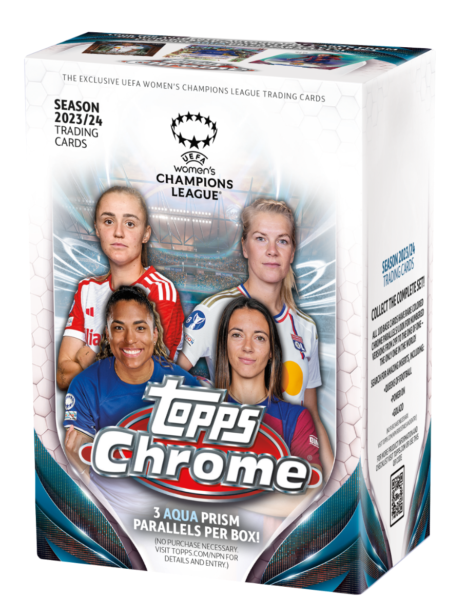 2023-24 Topps Chrome UEFA Women's Championship League Blaster Box. New.