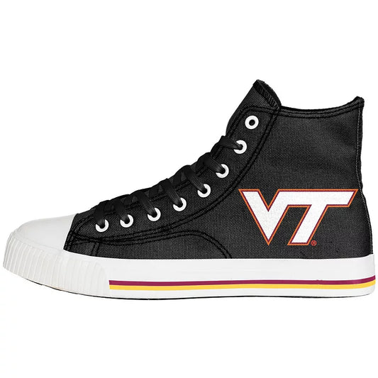 FOCO Virginia Tech Hokies Big Logo High Top Canvas Shoes (Men's 10)