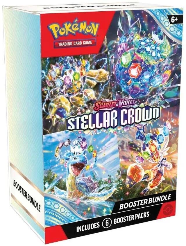 Pokemon Stellar Crown Booster Bundle. New. 6 Booster Packs.