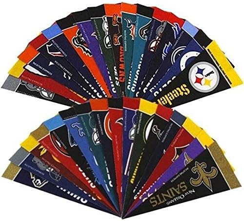 NFL Football 4 x 9 Mini Pennant Banner Flag 32 Team Complete Set. New.