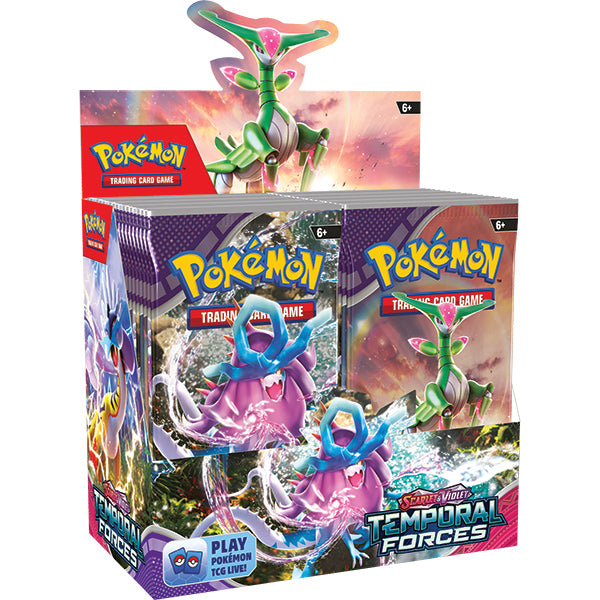 Pokemon TCG: Scarlet & Violet 05 Temporal Forces- Booster Display. New.