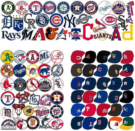 100 Piece Baseball Sticker Set. New and Sealed. All MLB teams. New and sealed. All teams.