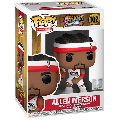 NBA: Legends Allen Iverson (Sixers Home) Funko Pop! Vinyl Figure #102. New.