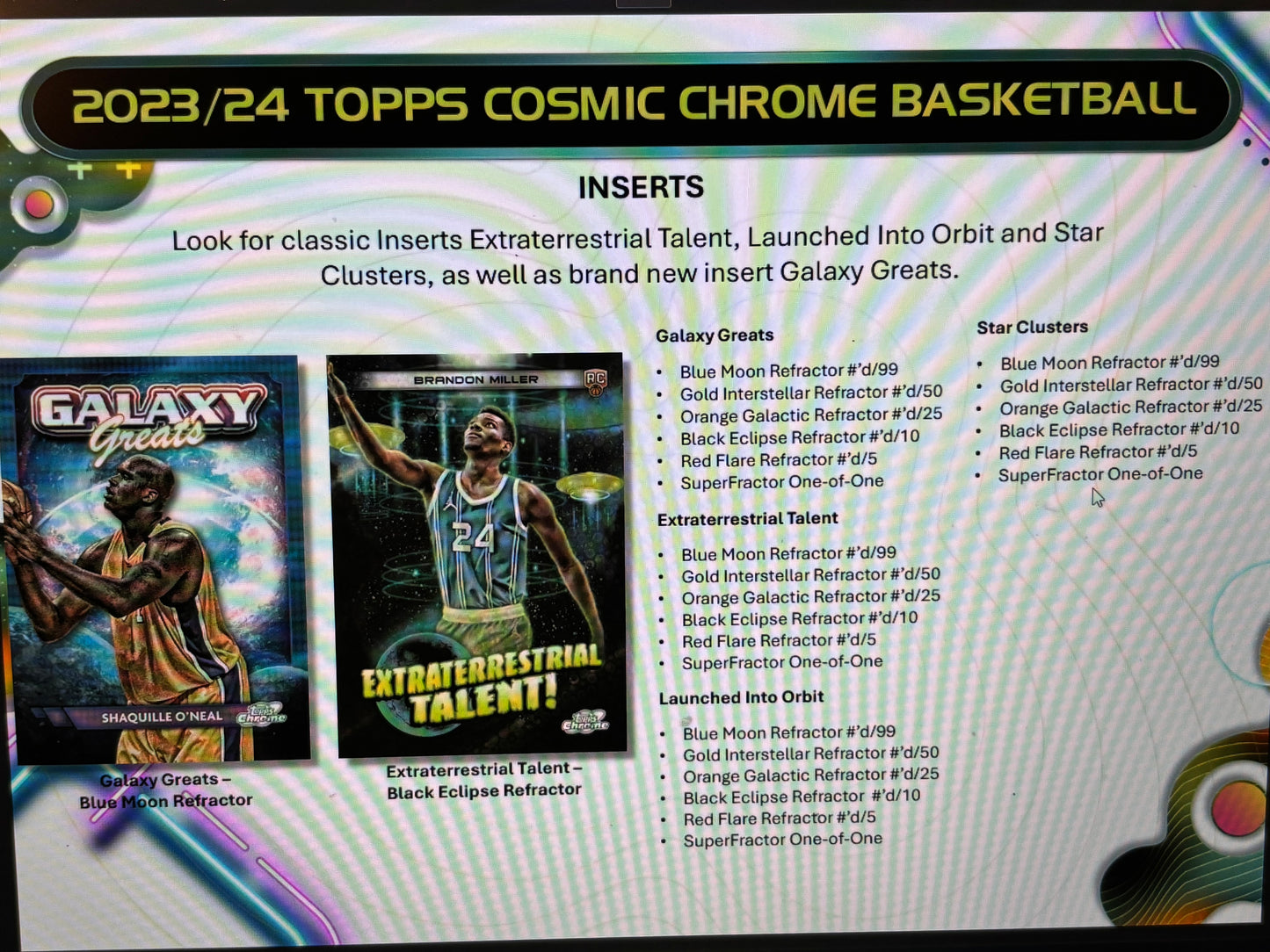 2023-24 Topps Chrome Cosmic Basketball Hobby Box!