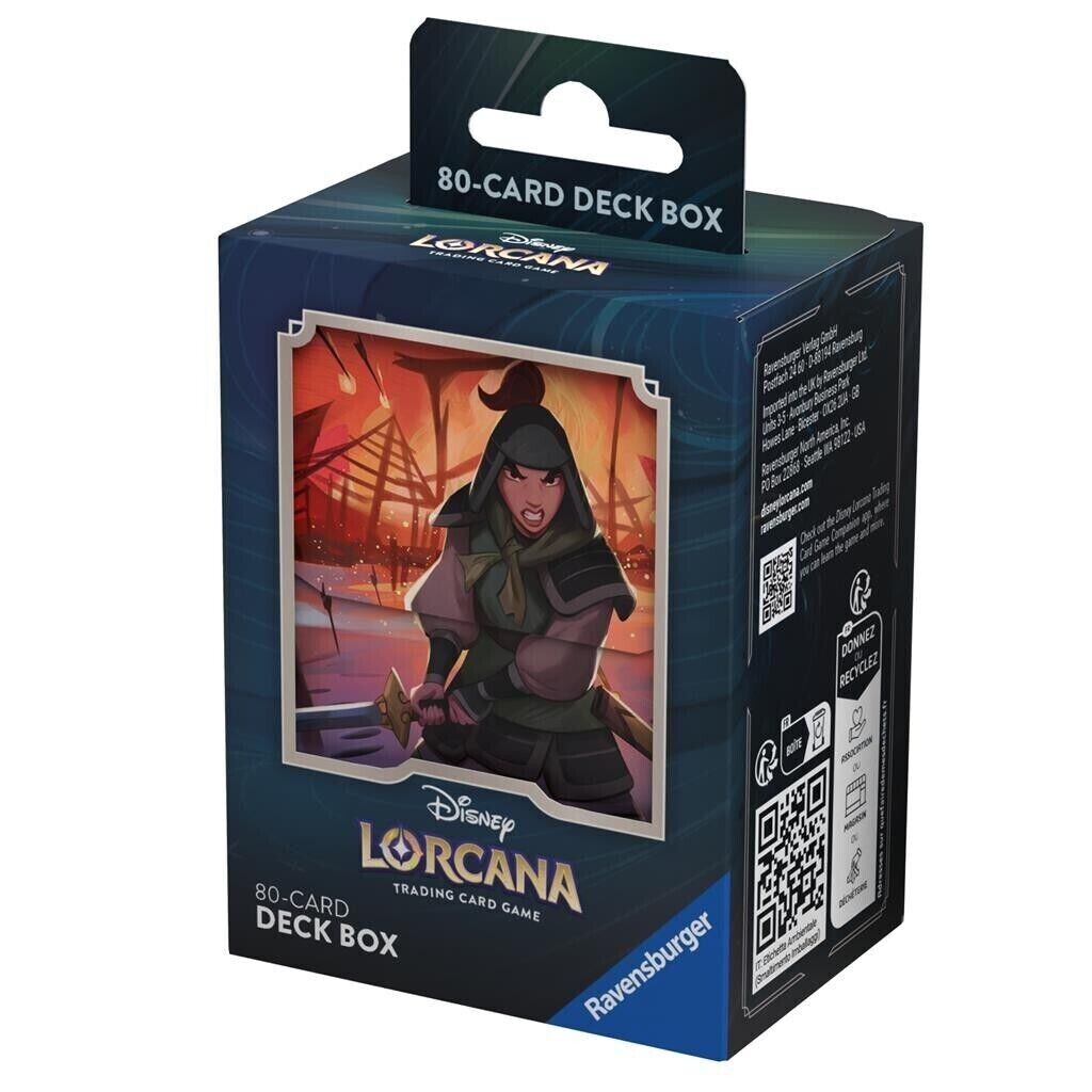 Disney Lorcana 80-Card Deck Box (Mulan)