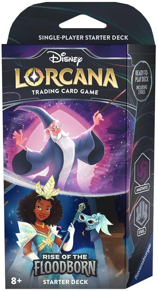 Disney Lorcana Rise of the Floodborn Starter Deck Amethyst & Steel