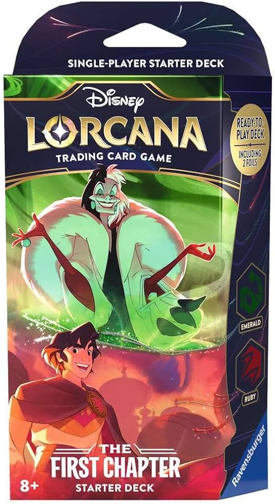 Disney Lorcana The First Chapter Starter Deck Emerald & Ruby