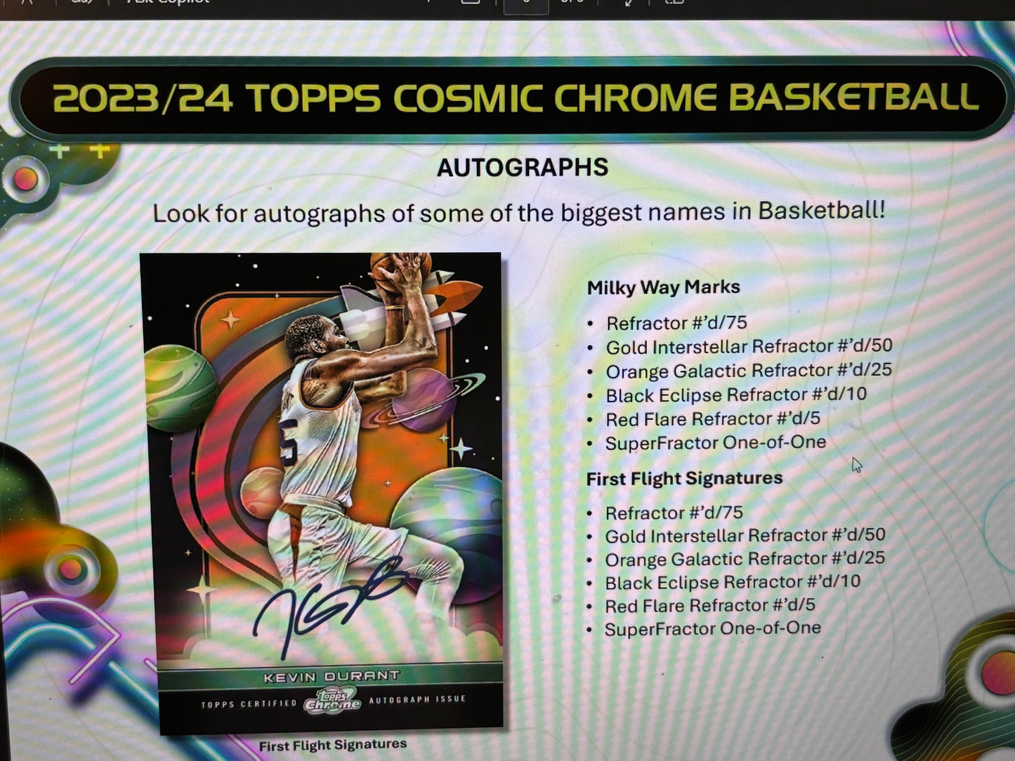 2023-24 Topps Chrome Cosmic Basketball Hobby Box!