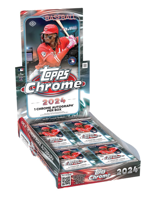 2024 Topps Chrome MLB Hobby pack. New and sealed.