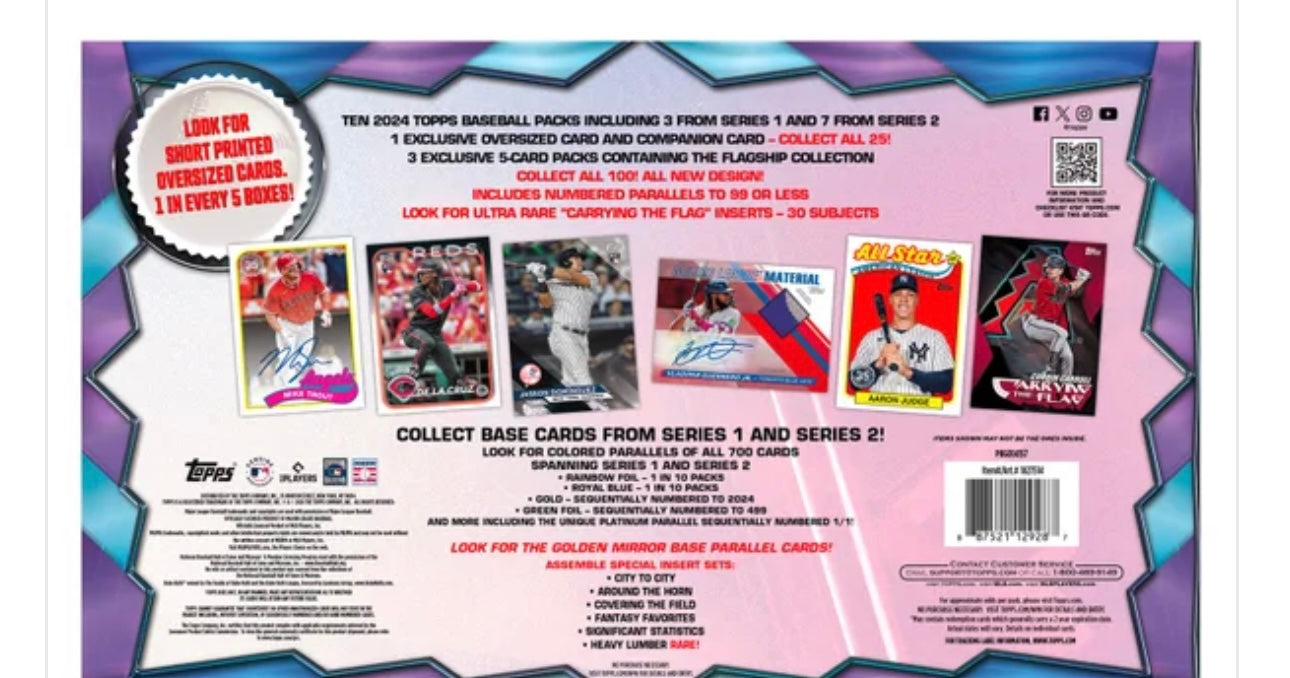 2024 Topps MLB The Flagship Collection MEGA Box! New! LOADED!