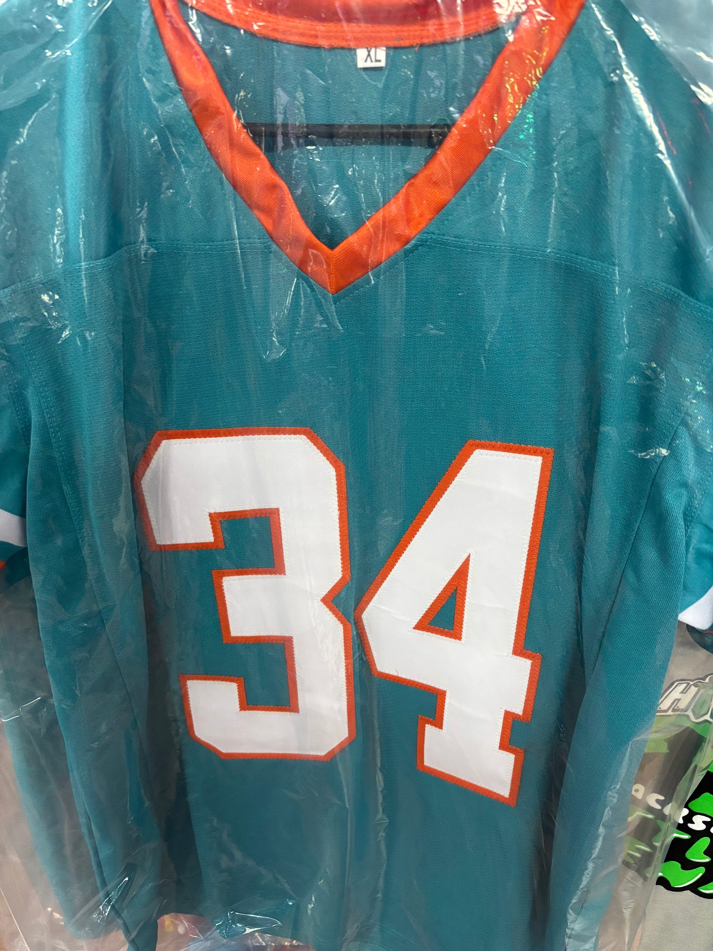 Ricky Williams Autographed Miami Dolphins XL Jersey with Beckett COA and mint card.