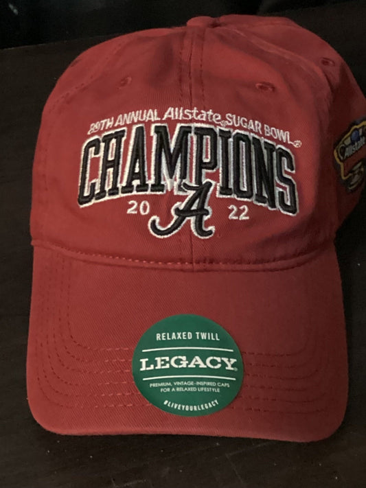 Alabama Crimson Tide 2022 Championship Soft Cap Adjustable. New.