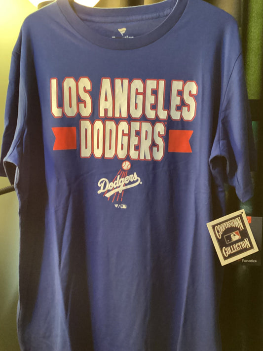 Los Angeles Dodgers T-shirt Mens Large. New. Cooperstown Collection!