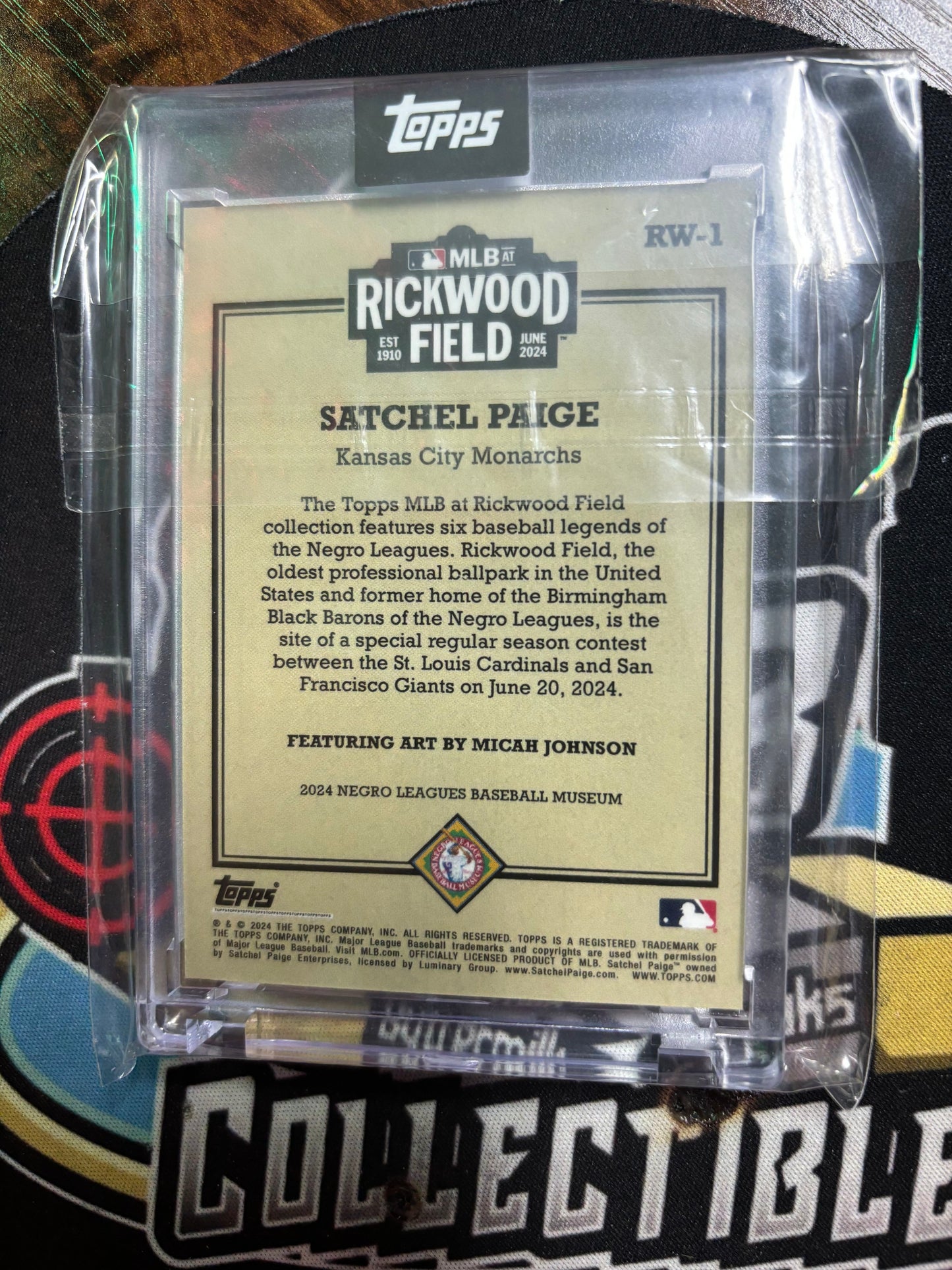 2024 Topps MLB Rockwood Field Satchel Paige #RW1!