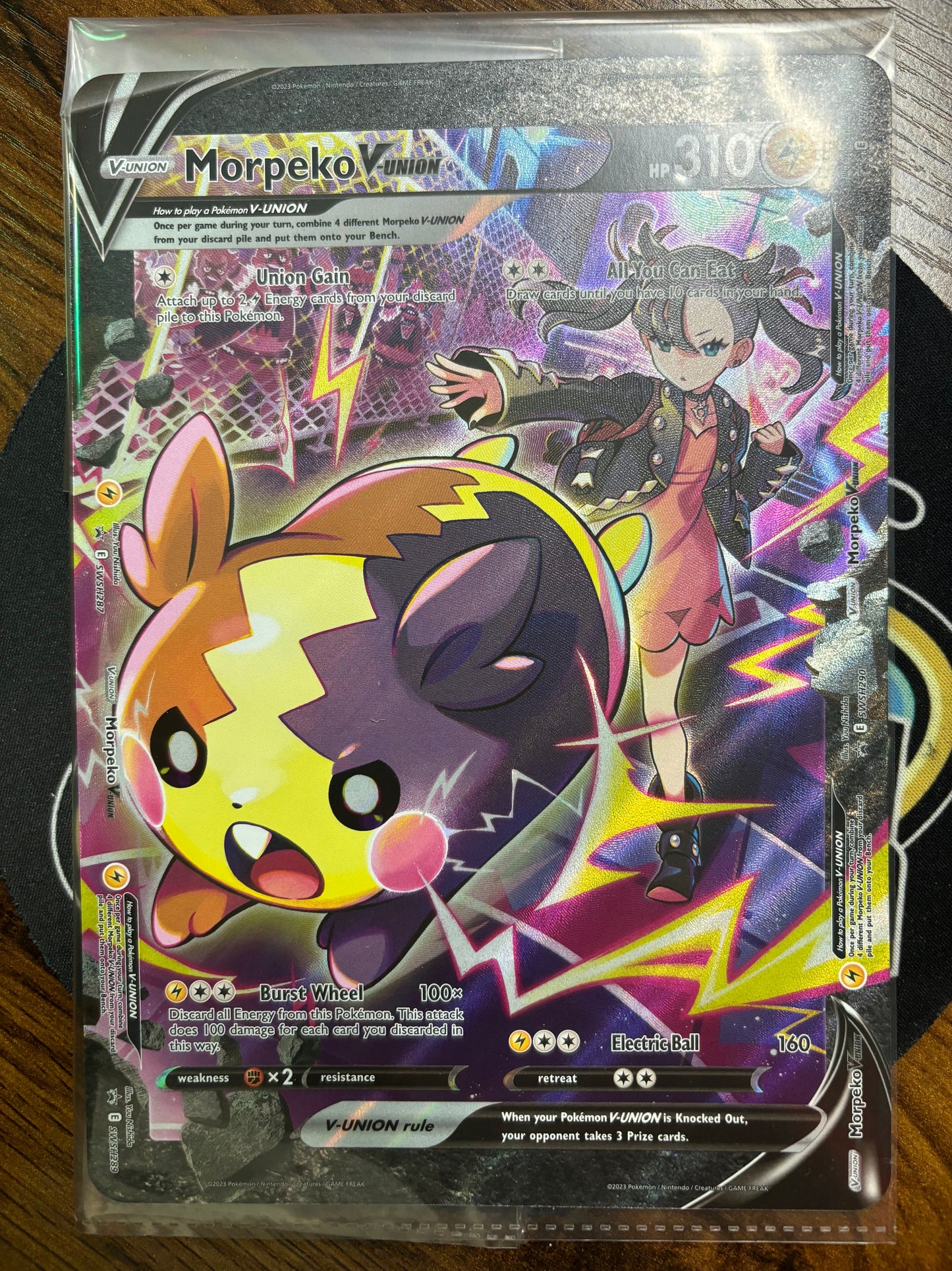 2023 Pokemon Sword and Shield Morpeko V Union Promo Card Bundle! PSA 10 x 4 with Promo Card!