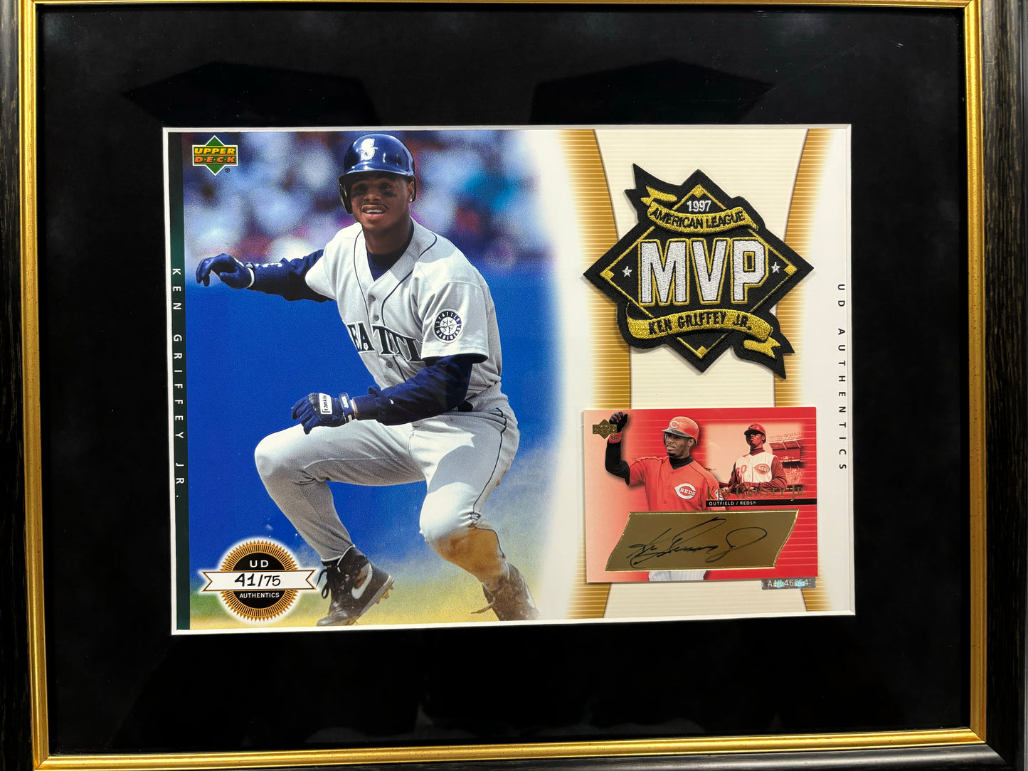 Ken Griffey Jr. Autographed Plaque Upper Deck COA. Limited.