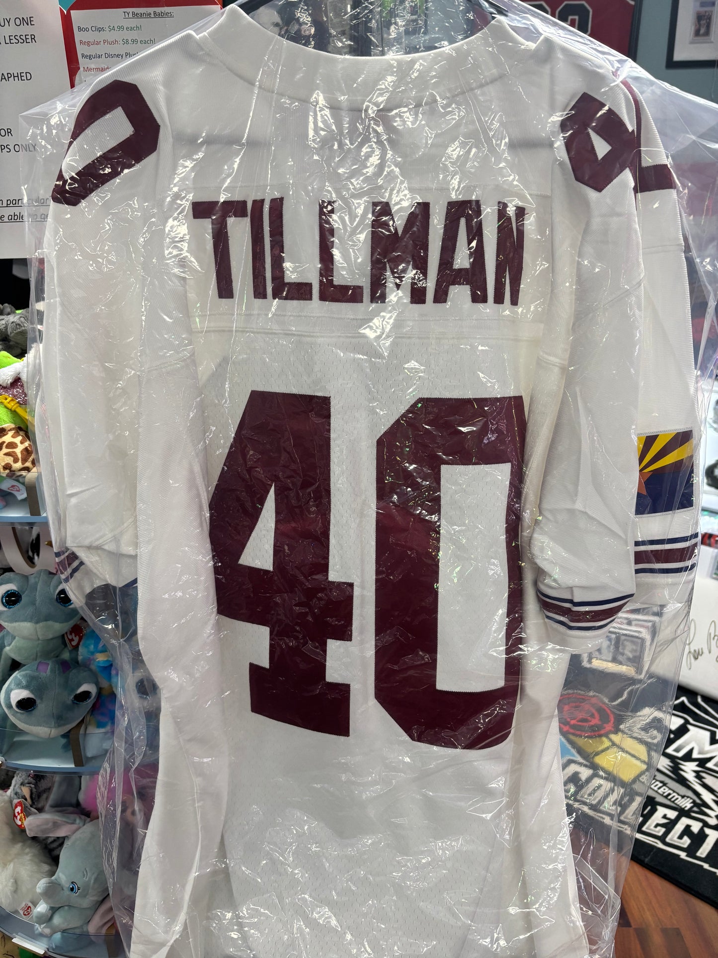 Pat Tillman Arizona Cardinals Mitchell & Ness Big & Tall 2000 Retired Player Replica Jersey - White. New.