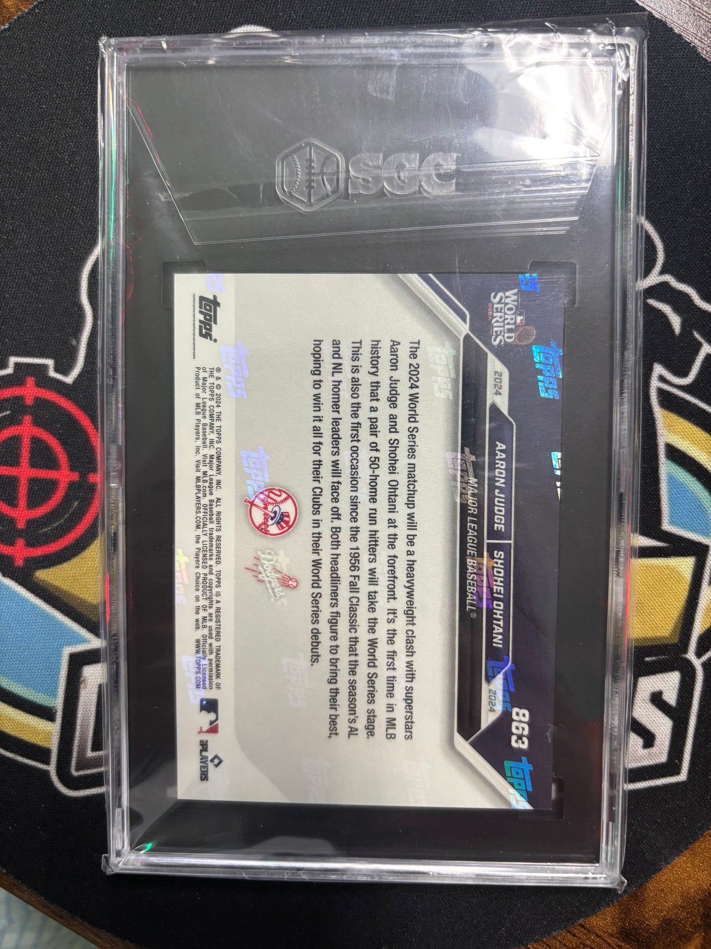 2024 Topps Now Aaron Judge Shohei Ohtani Two 50HR Hitters Meet in the WS! Graded SGC 10!