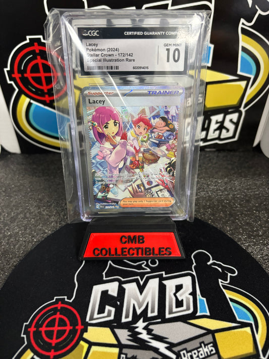 2024 Pokemon Lacey Stellar Crown 172/142 CGC 10!