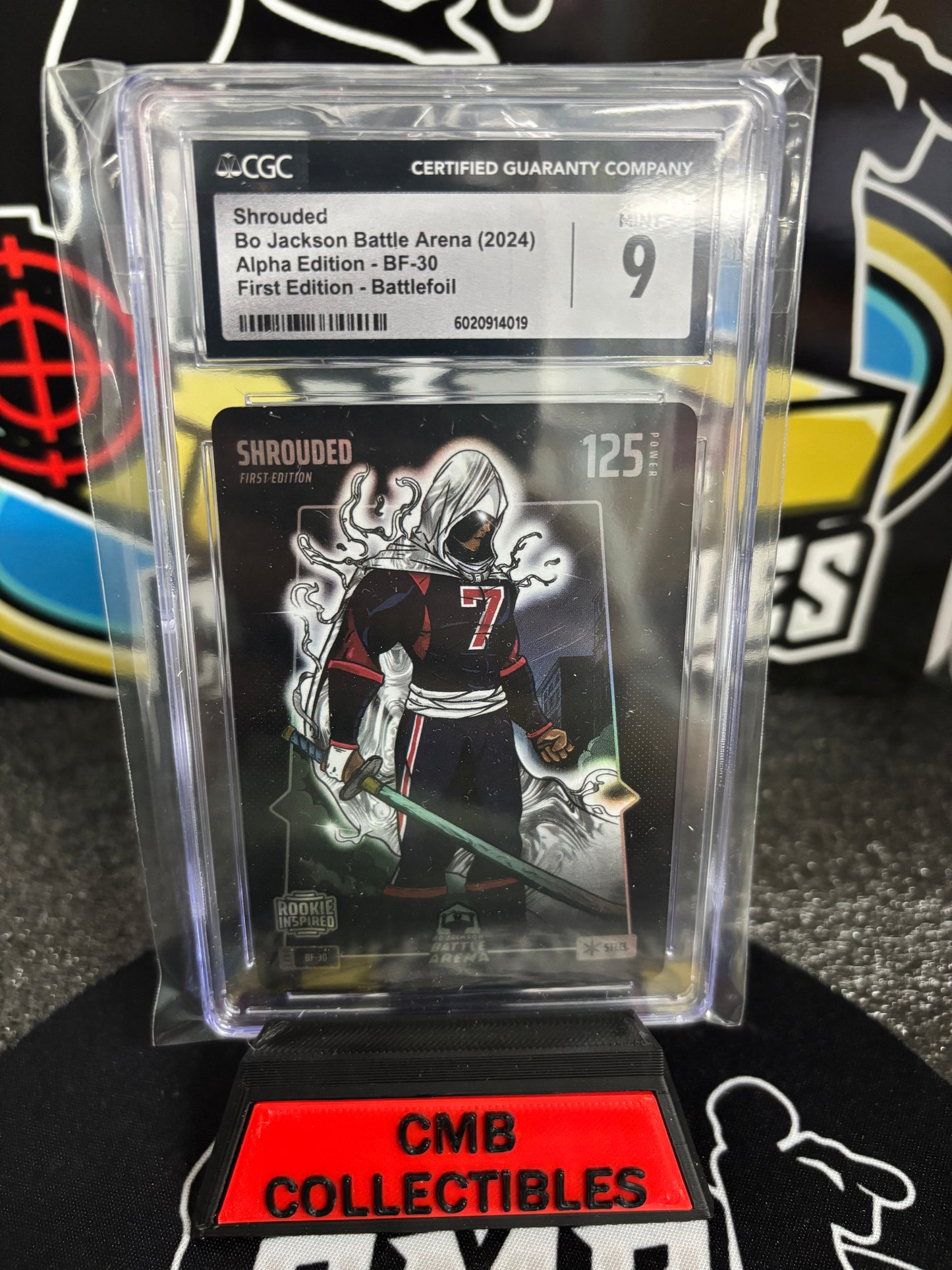 2024 Bo Jackson Battle Arena Shrouded! First Edition Battle foil. Alpha Edition BF-30! CGC Graded 9!&nbsp;