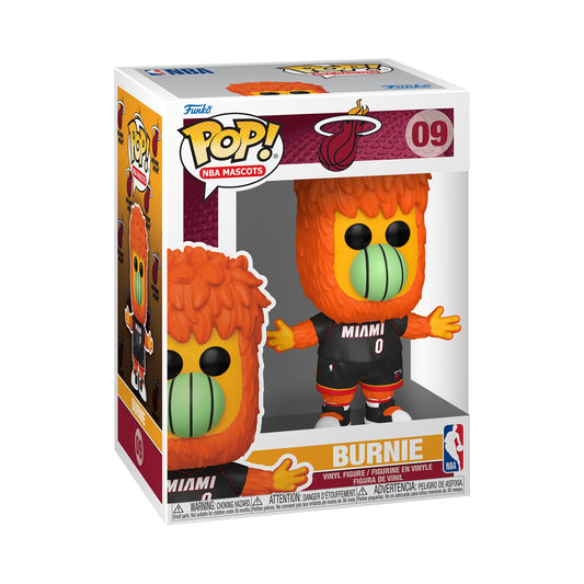 Funko Pop NBA Mascots Burnie Miami Heat #09! New!