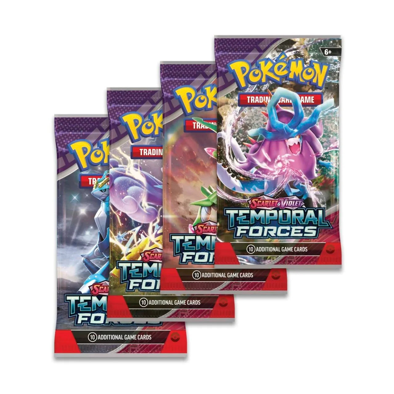 Pokemon Temporal Forces Scarlet & Violet Sleeved TCG Booster Pack!