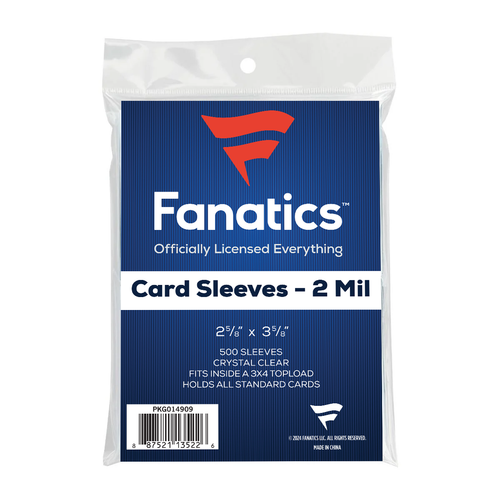 Fanatics Card Sleeves Regular. 500 count.