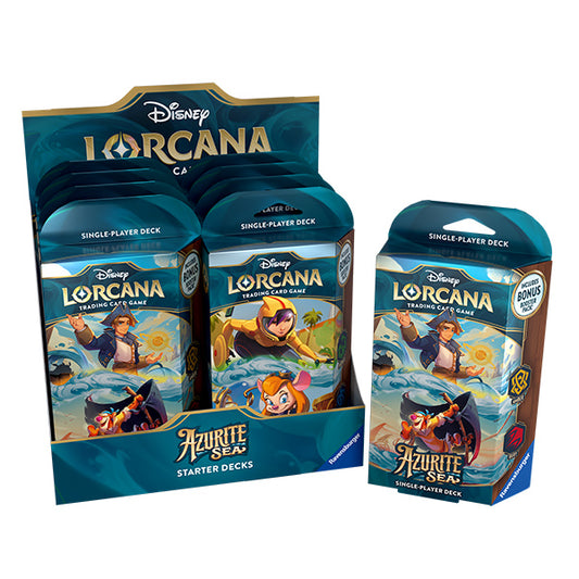 Disney Lorcana: Azurite Sea Starter Deck. New. Amber and Ruby.