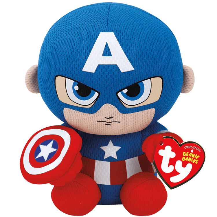 TY Beanie Babies Captain America