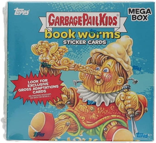 Topps Garbage Pail Kids Bookworms Sticker Cards Mega Box