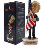 Donald Trump 2024 Bobblehead. Trump Hugging the American Flag. Limited Edition. New!