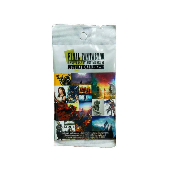 Final Fantasy VII TCG Anniversarry Art Museum Digital Card Plus Volume 2 Booster Pack. New.