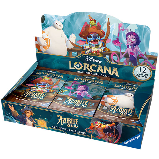 Disney Lorcana: Azurite Sea Booster Box (24 Packs). New.