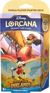 Disney Lorcana TCG: Into The Inklands Ruby & Sapphire Starter Deck.