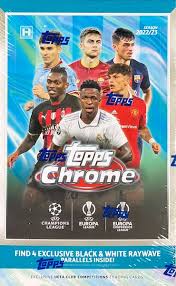 2022/23 Topps Chrome UEFA Club Competitions Soccer Hobby LITE Box. New.