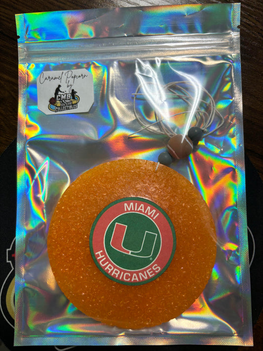 Freshie Carmel Popcorn by CMB Collectibles UM Hurricanes!