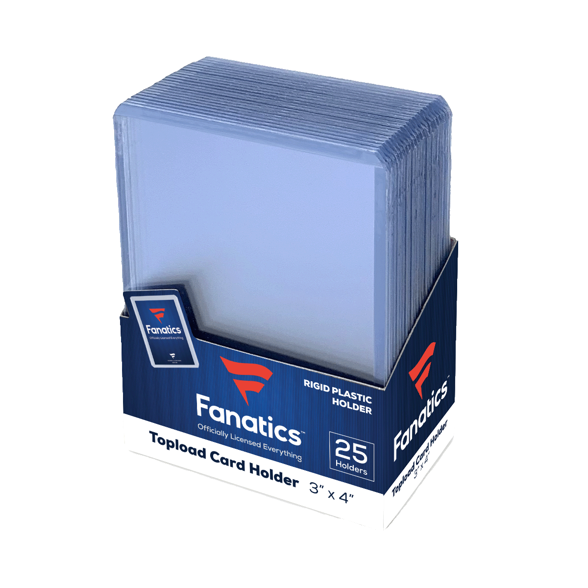 Fanatics Brand Topload Card Holder. 3x4in Regular. New 25 pack.