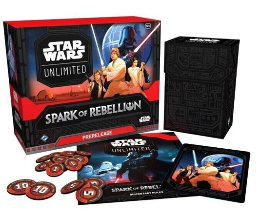 Star Wars Unlimited Spark of Rebellion Pre Release Kit. New and Sealed.