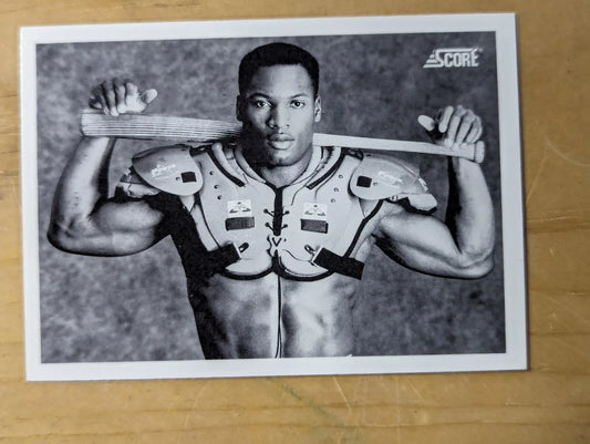 1990 Score Bo Jackson BO #697.  Iconic Football/Baseball BW Pose! NM-Mint.